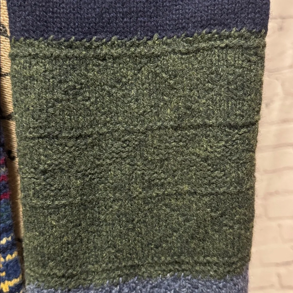 Vintage Napapijri Scarf wool blend with Red Cross Patch